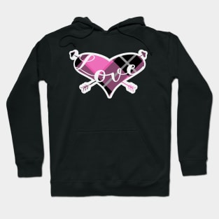 Flannel Love Pink Hoodie